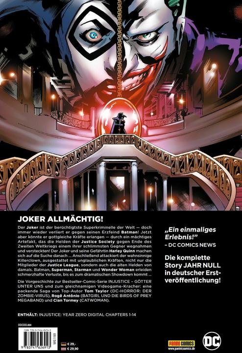 Actual product image Panini Injustice - Götter unter uns: Jahr Null (Deluxe Edition) (German, Cian Tormey, Tom Taylor, 2022)