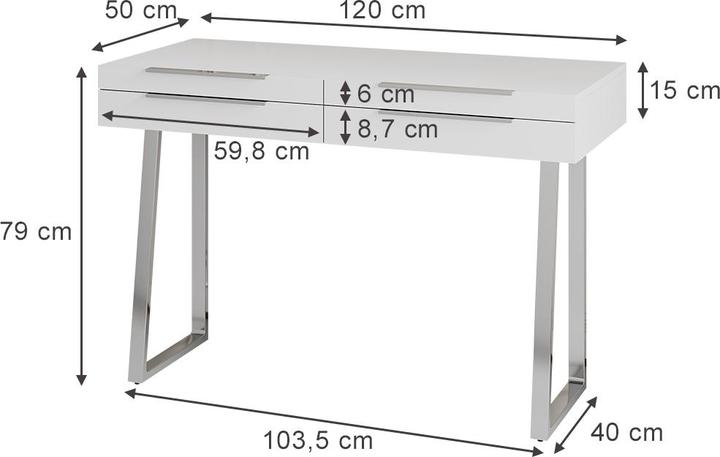 Actual product image Oskar-Store Alexia (120 x 50 x 79 cm)