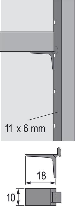 Produktbild Hettich Bodenträger (1 Stk.)