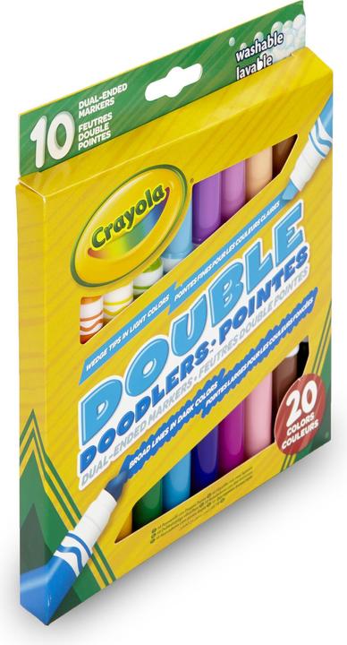 Produktbild Crayola Doppelseitige Filzstifte (Mehrfarbig, 10 x)