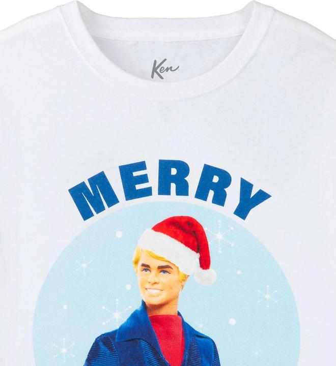 Actual product image Barbie Mens Merry Kenmas T-Shirt (XL)