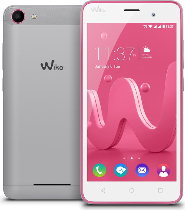 Actual product image Wiko Jerry (16 GB, Silver, Pink, 5", Hybrid Dual SIM, 5 Mpx, 3G)