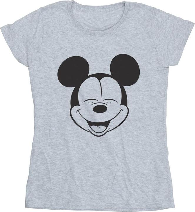 Actual product image Disney Womens/Ladies Mickey Mouse Closed Eyes Cotton T-Shirt (S)
