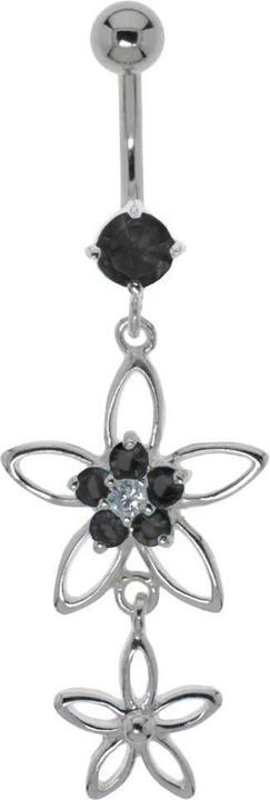 Actual product image Bijouteria Bellypiercing (Silver 925, Zirconia, Surgical steel 316L)