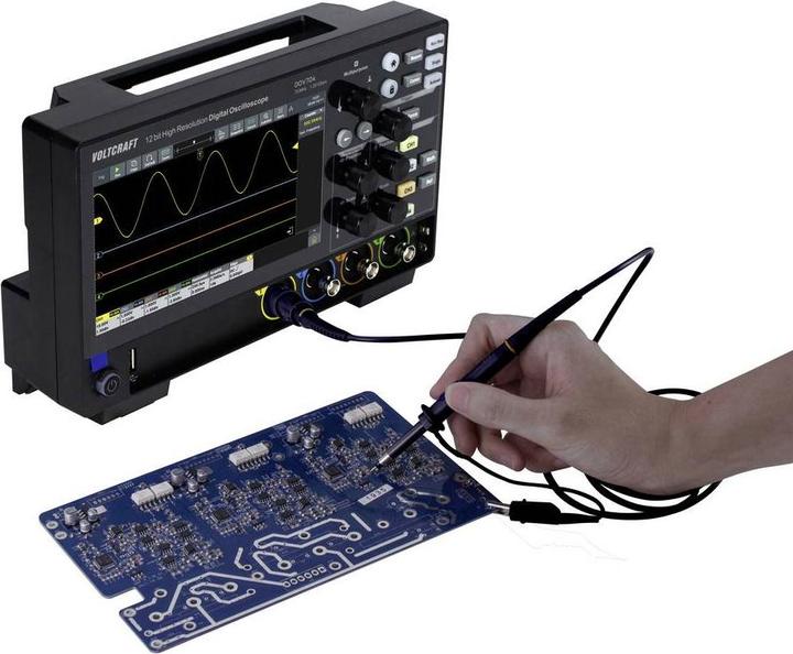 Actual product image Voltcraft DOV704 Digital-Oszilloskop 70 MHz 4-Kanal 1.25 GSa/s 50 Mpts 12 Bit D (CAT II)