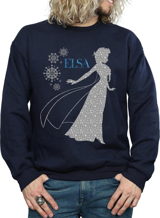 Immagine prodotto Disney Frozen Elsa Christmas Silhouette Felpa Uomo (M)
