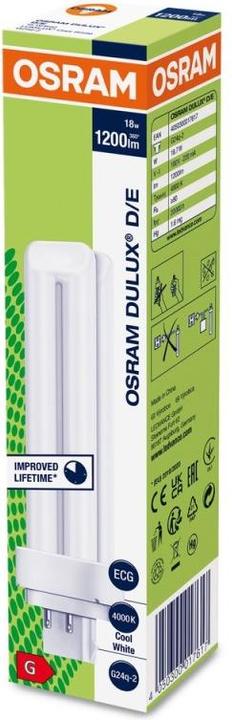 Produktbild Osram Dulux (G24q-2, 18 W, 1200 lm, 1 x, G)