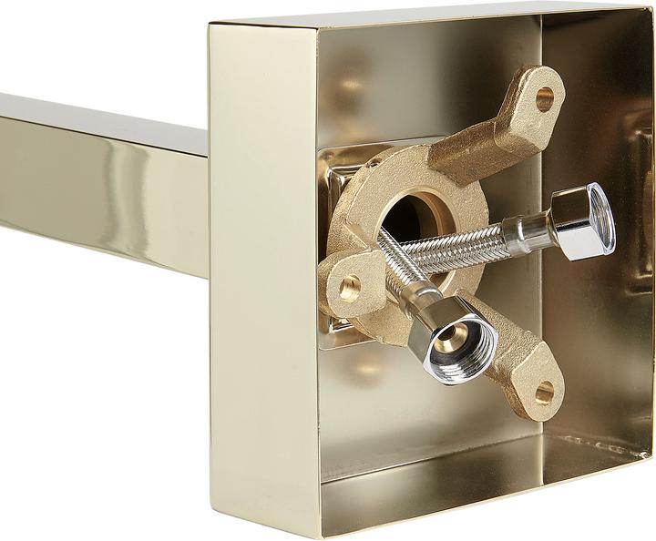 Image du produit Beliani Mélangeur bain-douche sur pied or brillant 120 cm DELLA