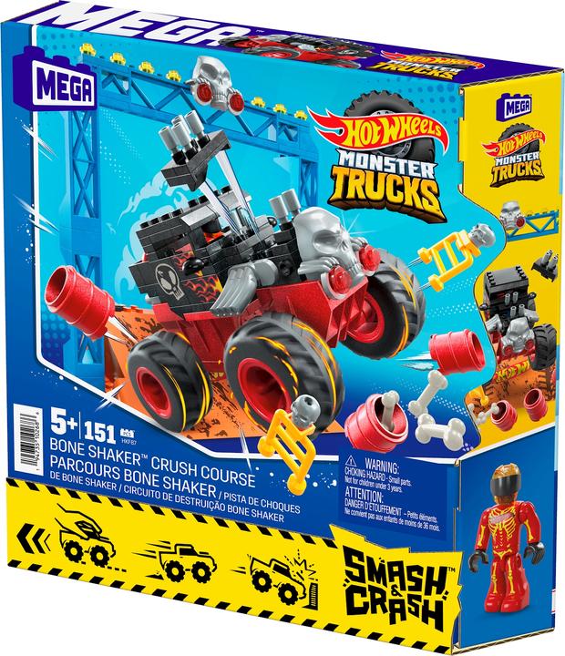 Actual product image Hot Wheels MEGA HW MT Bone Shaker Crash Set