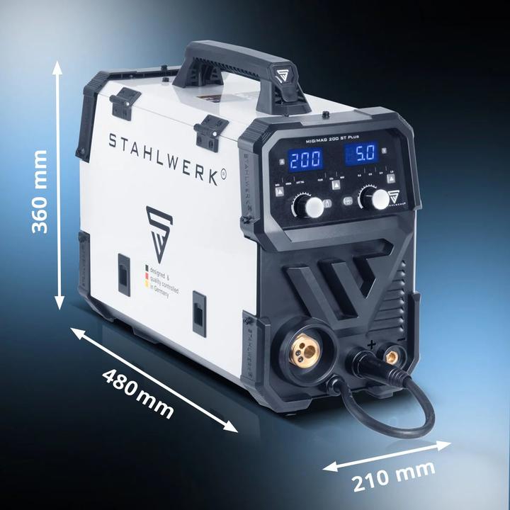 Actual product image Stahlwerk Welding machine MIG MAG 200 ST PLUS shielded arc welding machine IGBT with 200 A