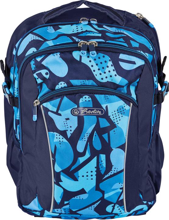 Image du produit Herlitz Sac à dos pour l'école primaire Ultimate vide CamoBlue (24 l)