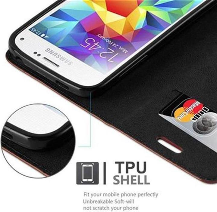Actual product image Cadorabo Book Invisible Magnet Cover (Samsung Galaxy S5 Mini Duos, Samsung Galaxy S5 Mini)