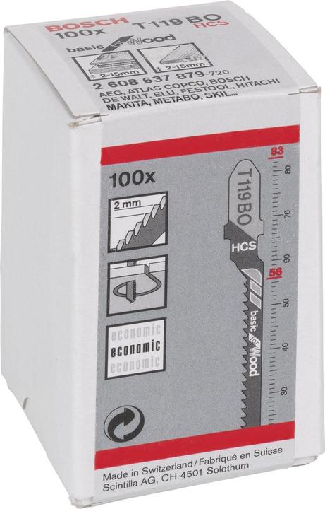 Actual product image Bosch Professional Zubehör T 119 BO, pack of 100