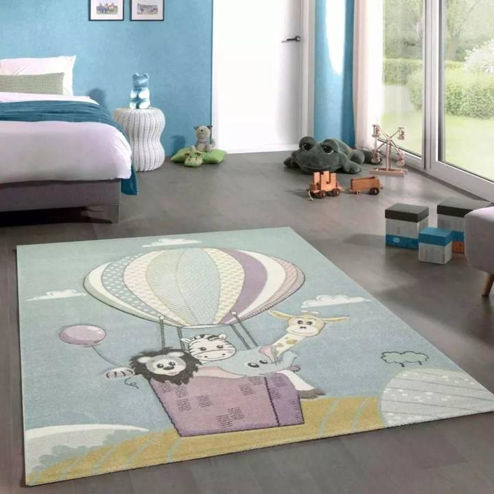 Produktbild Paco Home Teppich Kinderzimmer Rutschfest Rund (160 x 160 cm)