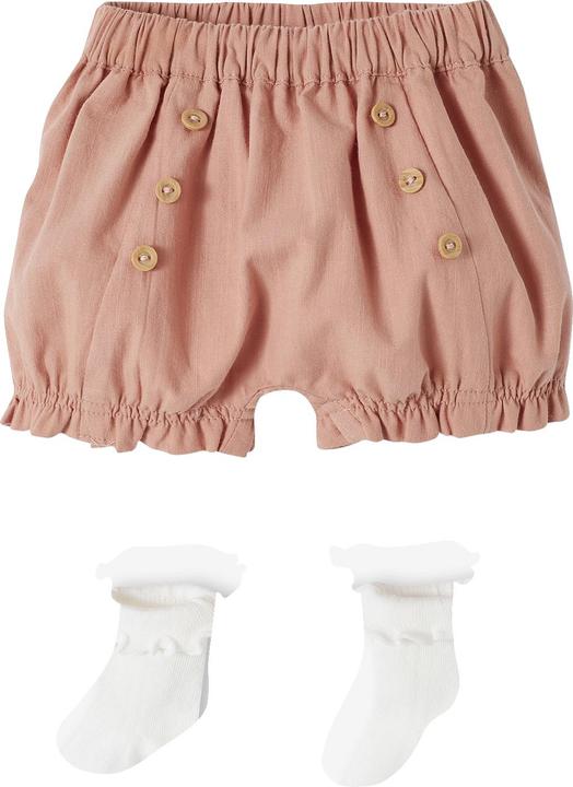 Immagine prodotto Vertbaudet Set da bambina: pantaloncini e calzini (80)