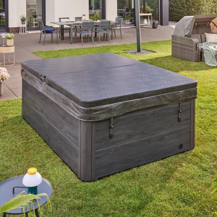 Image du produit Home Deluxe Jacuzzi d'extérieur BLACK PEARL, 27 jets de massage, éclairage, escalier et couverture thermique, 3