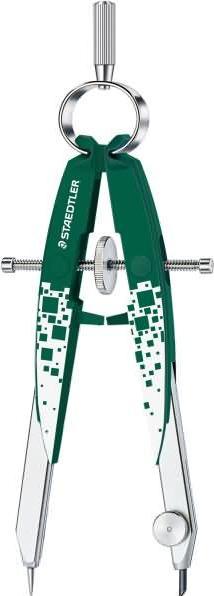 Actual product image Staedtler Precision/geometry compass Mars Comfort, green Spindle guide, round spring head, centre drive
