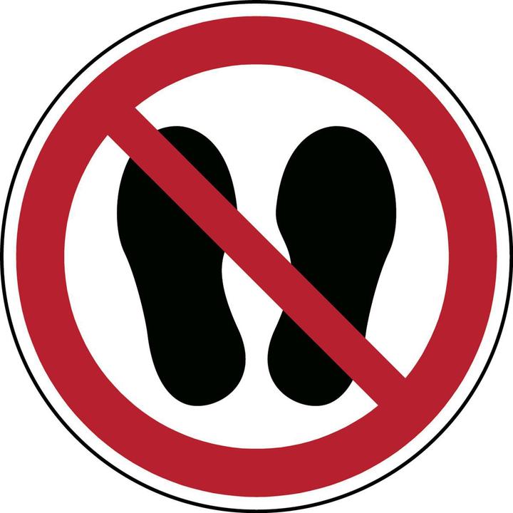 Actual product image Brady ISO safety sign - Do not enter the area