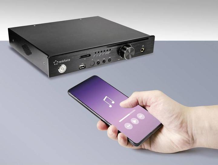 Produktbild Renkforce Drahtloser Stereo-Verstärker 200 W RMS (100 W x 2) (Verstärker)