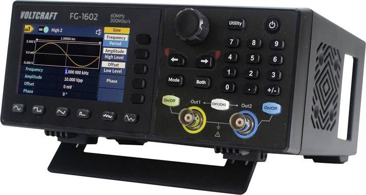 Productafbeelding Voltcraft FG-1602 Functiegenerator op netvoeding 1 µHz - 60MHz 2-kanaals arbitrair