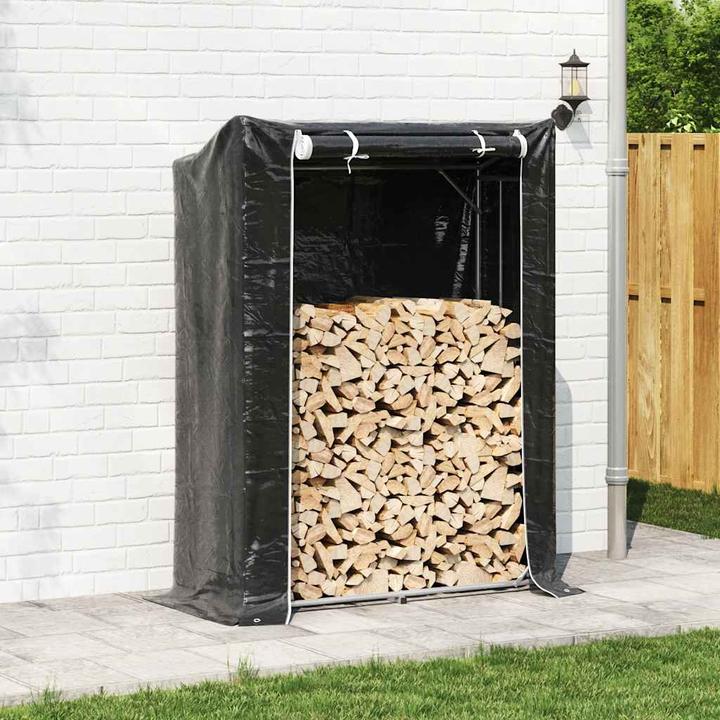 Image du produit VidaXL Étagère à bois de chauffage avec protection contre la pluie 100,5x40,5x110,5 cm Étagère à bois de