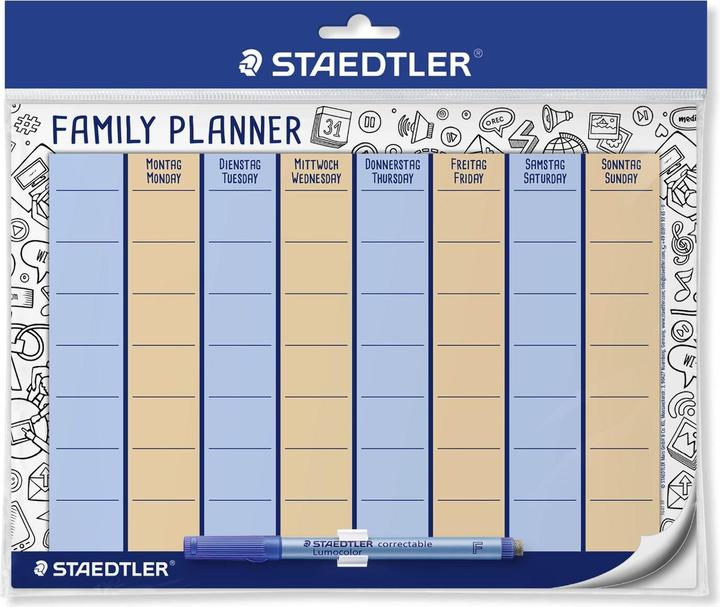 Image du produit Staedtler Planificateur familial Lumocolor (A4, Non contraignant, Allemand, Anglais)