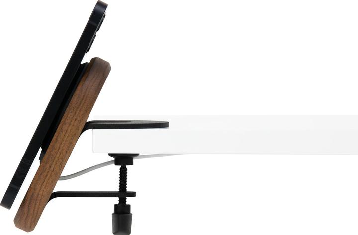 Actual product image Oakywood MagSafe iPhone Desk Shelf Mount - magnetic shelf mount for iPhone - color Walnut -