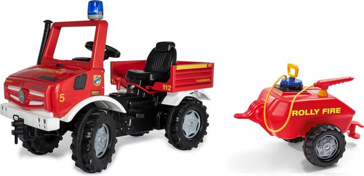 Rolly Toys Fire Unimog Fire Brigade Edition 2020 with Trailer Pedal Car 3 Ã 8 years