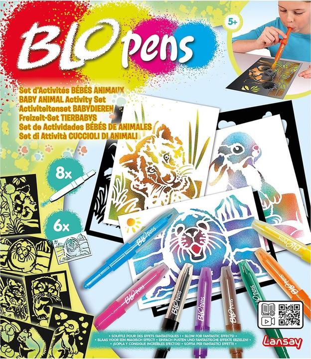 Actual product image Blopens Spray Pens Set Animal Babies