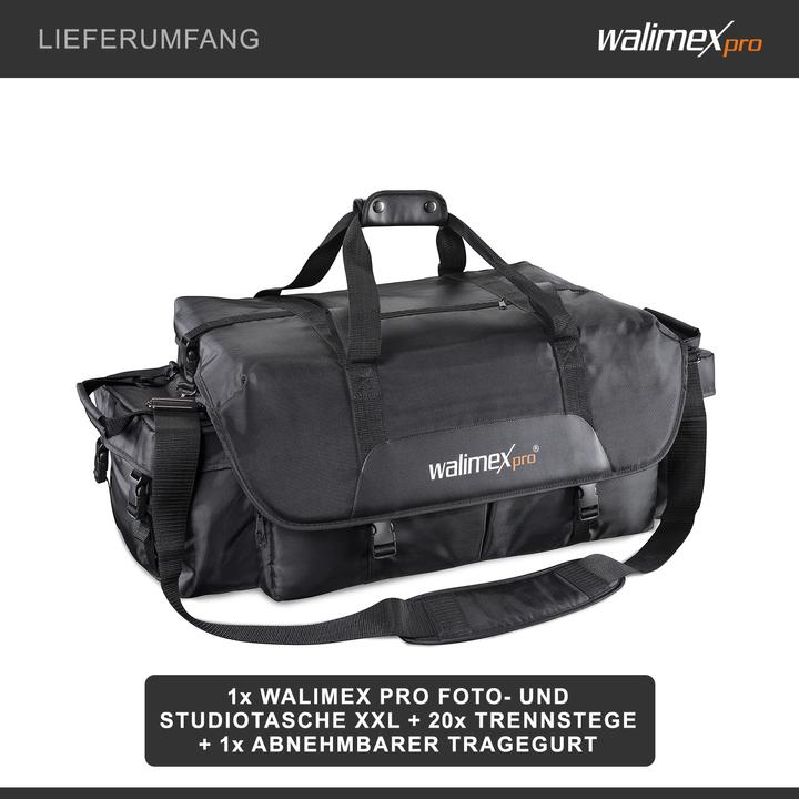 Image du produit Walimex Photo et sac de studio XXL (Sac à bandoulière pour appareil photo, 13 l)