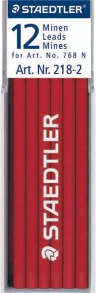 Actual product image Staedtler Lumocolor omnichrome 218 non-permanent refill (Red, 3 mm, 12 x)