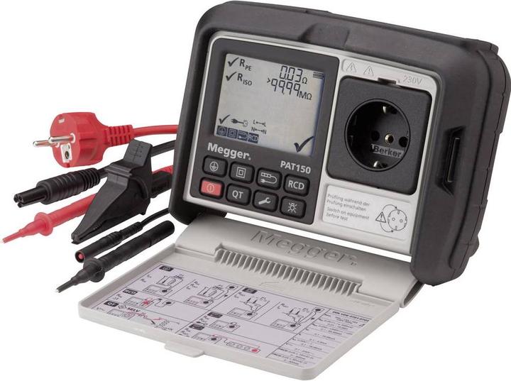 Produktbild Megger PAT150-DE VDE-Prüfgerät DIN VDE 0701-0702, DGUV Vorschrift 3, BGV A3, EN 62638 (1003-068) (CAT II 300V)