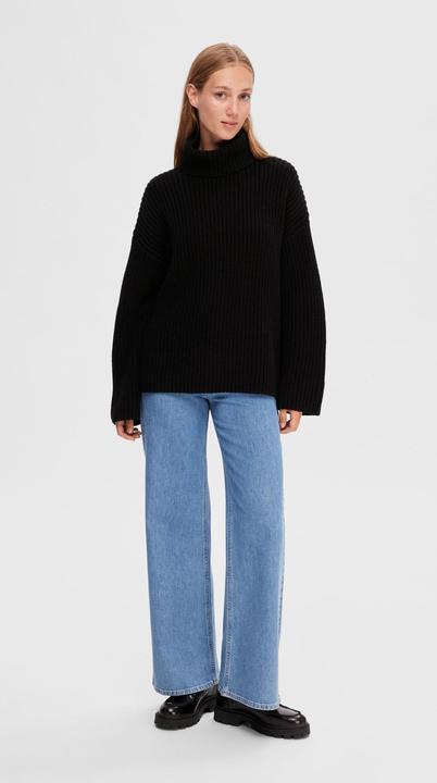 Actual product image Selected Femme Slfselma Sefika Ls Knit Rollneck Noos (M)