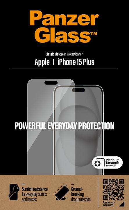 Immagine prodotto PanzerGlass Pellicola protettiva (1 Pezzo/i, Apple iPhone 15 Plus)