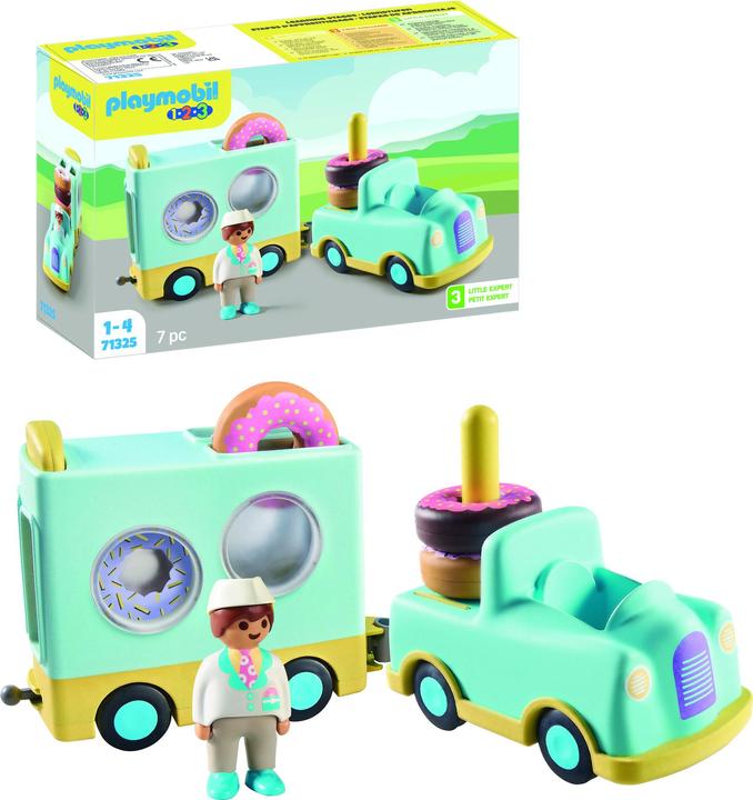 Actual product image Playmobil Crazy donut truck with stacking and sorting function (71325, Playmobil 1.2.3)