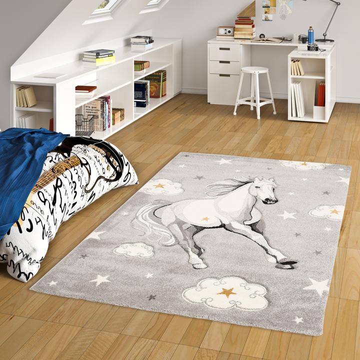 Image du produit Pergamon Tapis pour enfants Maui Kids cheval étoiles (120 x 170 cm)