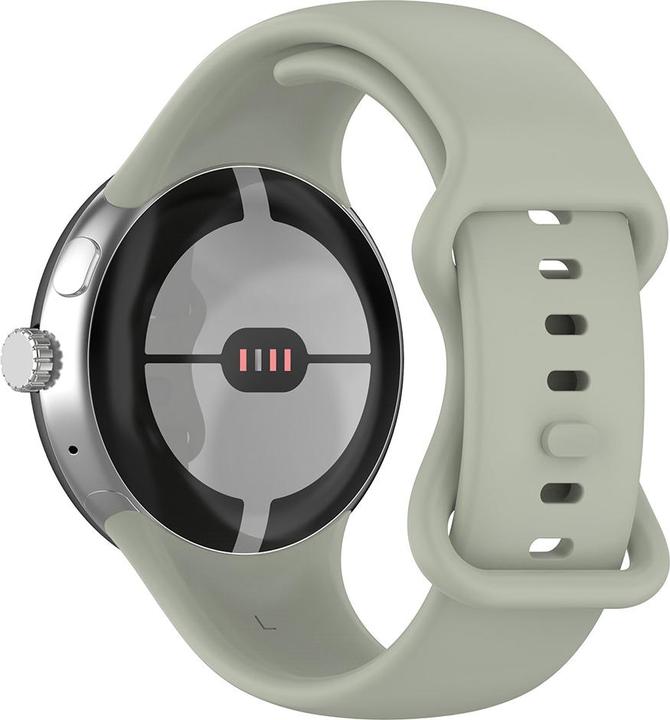 Actual product image Techsuit - Watchband (W031) - Google Pixel Watch / Watch 2 / Watch 3 41mm - Green (Silicone, Watch 2)