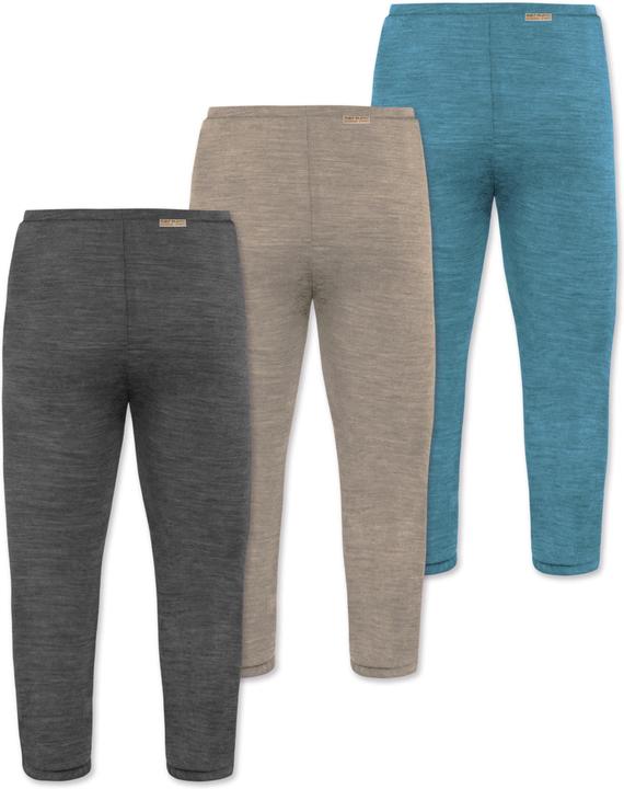 Produktbild Normani 3er Pack Baby Merino Unterhose mit Füssen - 9543 (92)