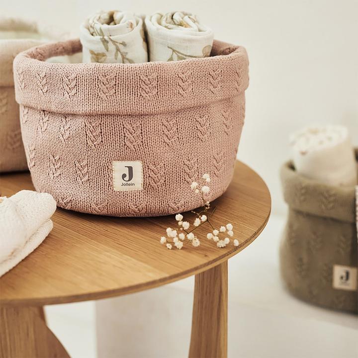 Image du produit Jollein Panier de rangement Grain Rose