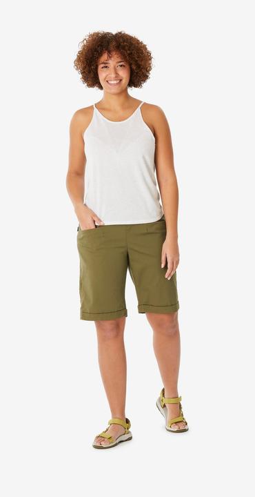 Image du produit Quechua Bermuda nh500 vert olive doré f (46)