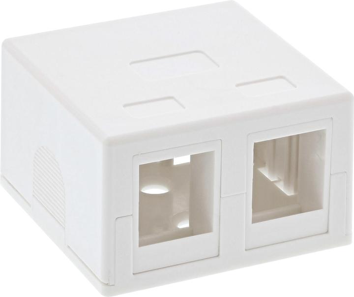 Actual product image InLine Surface-mounted junction box for 2x Keystone RJ45 jack
