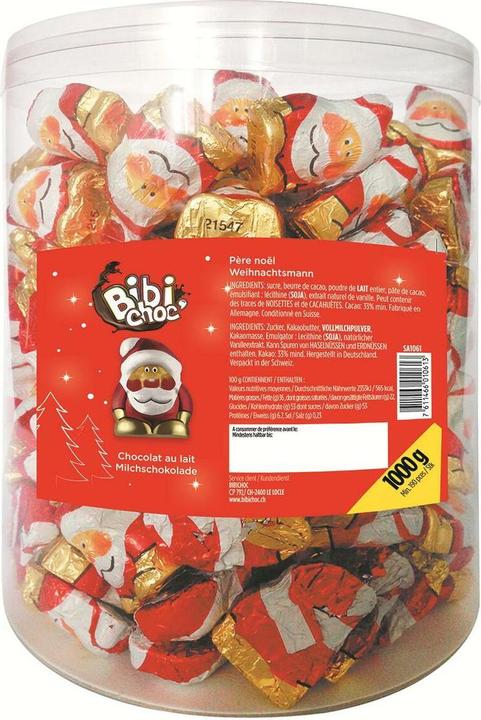 Produktbild Choco Diffusion Schokolade Mini-Weihnachtsmänner Milchschokolade 1 kg (1080 g)