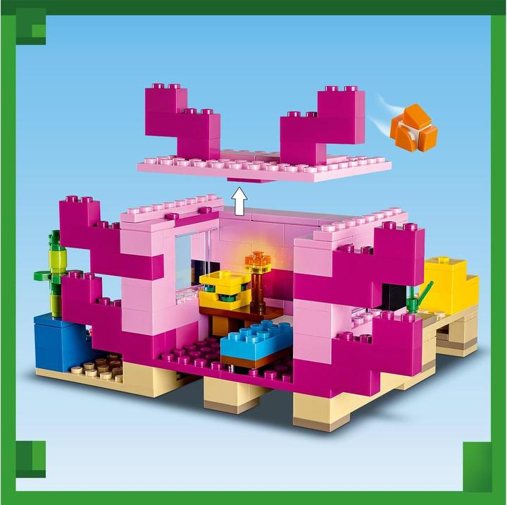 Actual product image LEGO The Axolotl House (21247, LEGO Minecraft)