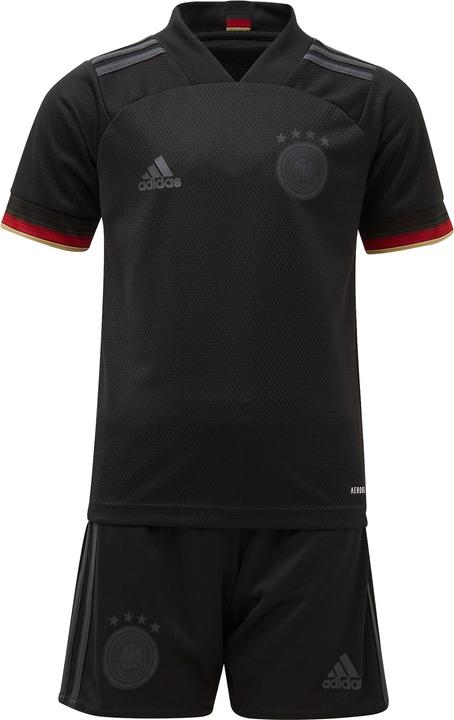 adidas DFB Mini Kit Auswärtsausrüstung EM 2020/2021 (Grösse: 104, black) (104)