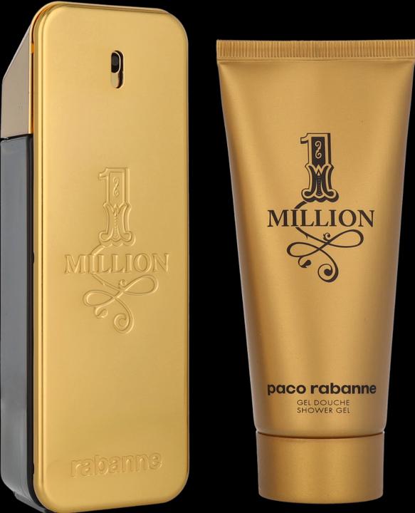 Actual product image Paco Rabanne Rabbane 1 Million Eau De Toilette 100ml & Shower Gel 100ml