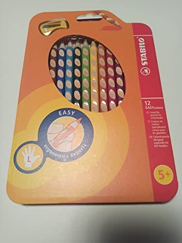 Image du produit STABILO EASYcolors crayon de couleur ergonomique pour gauchers (Multicolore, 12 x)