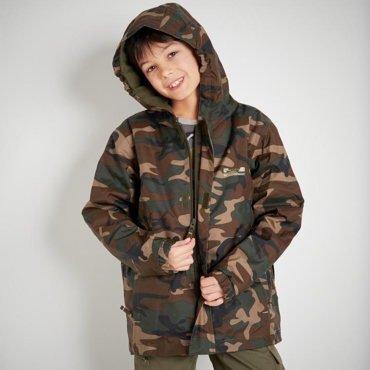 Actual product image Solognac Jacket Woodland 100 warm children (164)