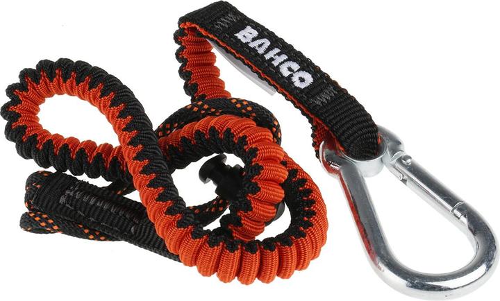 Produktbild Bahco Sicherungsleine mit fest montiertem Karabiner und nicht wechselbarer Schlaufe, 3 kg, 1,2 m