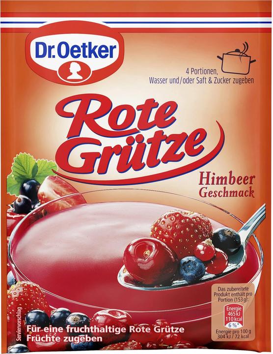 Actual product image Dr. Oetker Red greens raspberry (121.50 g)