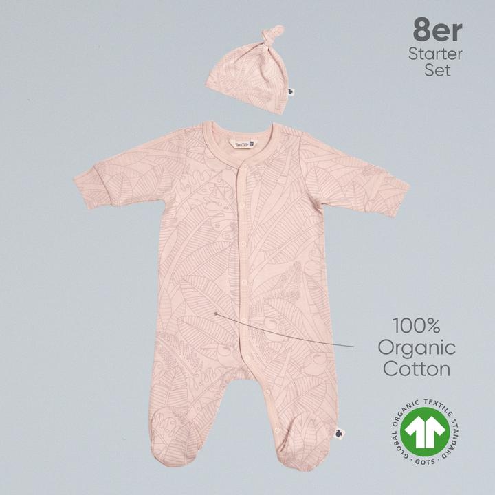 Produktbild TotsTale Premium 8-tlg. Newborn Starter-Set – Babykleidung aus Bio-Baumwolle – Geschenk zur Geburt (50, 56, 62, 68)